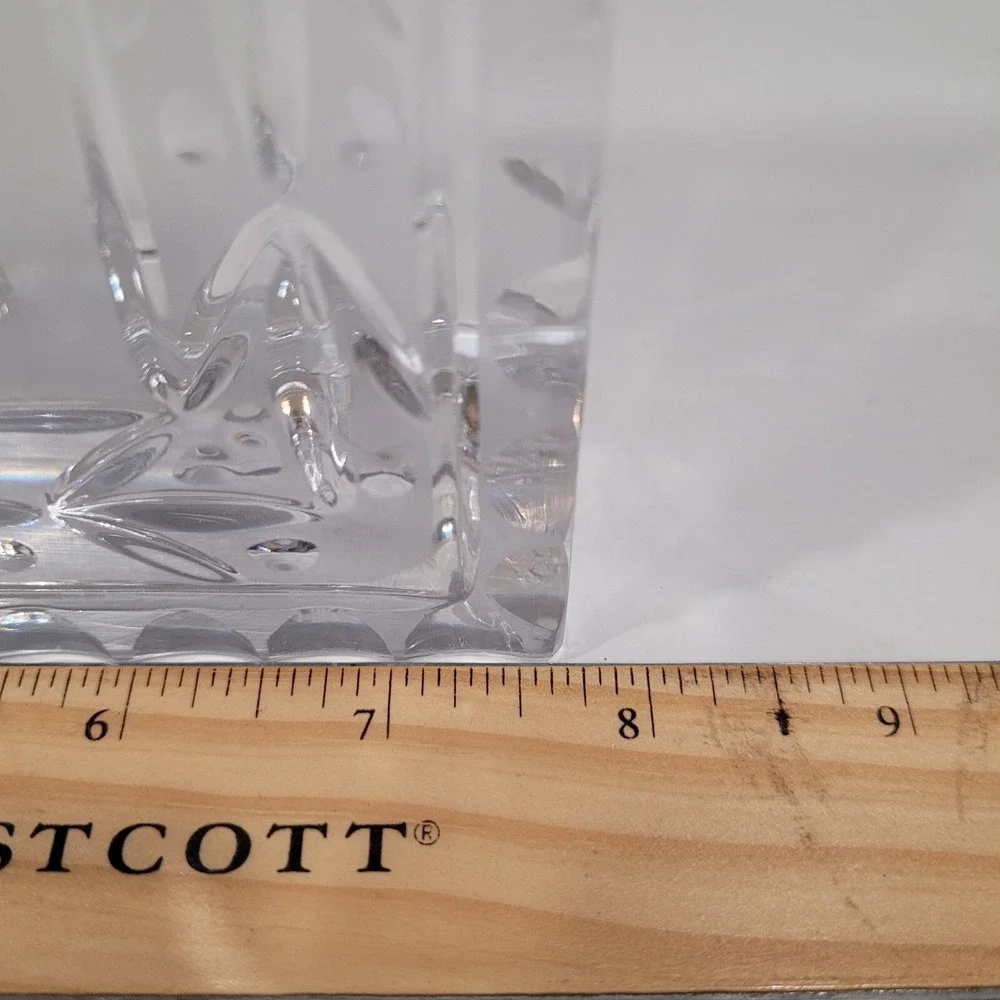 Mikasa Crystal Mantel Clock Quartz Germany Elegant Desk Shelf Decor Timepiece